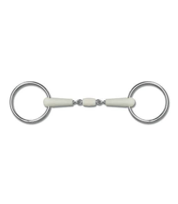 Happy Mouth Unterlegtrense Doppelt Gebrochen Rolle 14 mm Kunststoffgebiss Apfelaroma Happy Mouth Unterlegtrense Doppelt Gebrochen Rolle 14 mm Kunststoffgebiss Apfelaroma