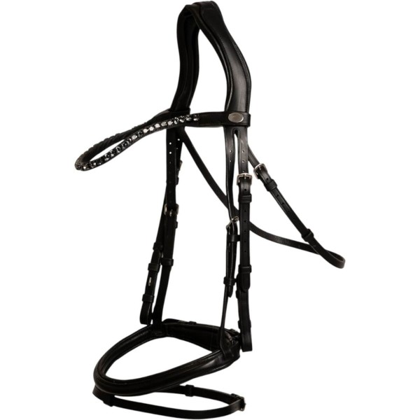 Trense mit mittelbreitem Sperrriemen Soft Leather Collection Trensenzaum Trense mit mittelbreitem Sperrriemen Soft Leather Collection Trensenzaum