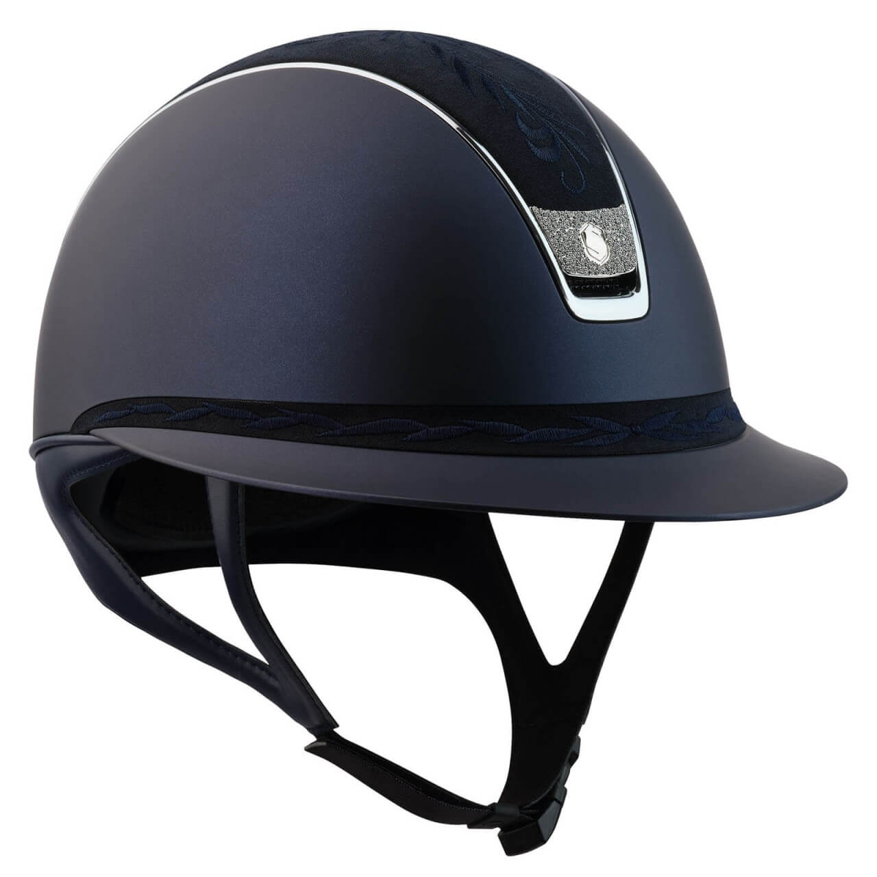 Samshield Reithelm Miss Shield Shadowmatt 2.0 Blue Flower Embroidery Samshield Reithelm Miss Shield Shadowmatt 2.0 Blue Flower Embroidery