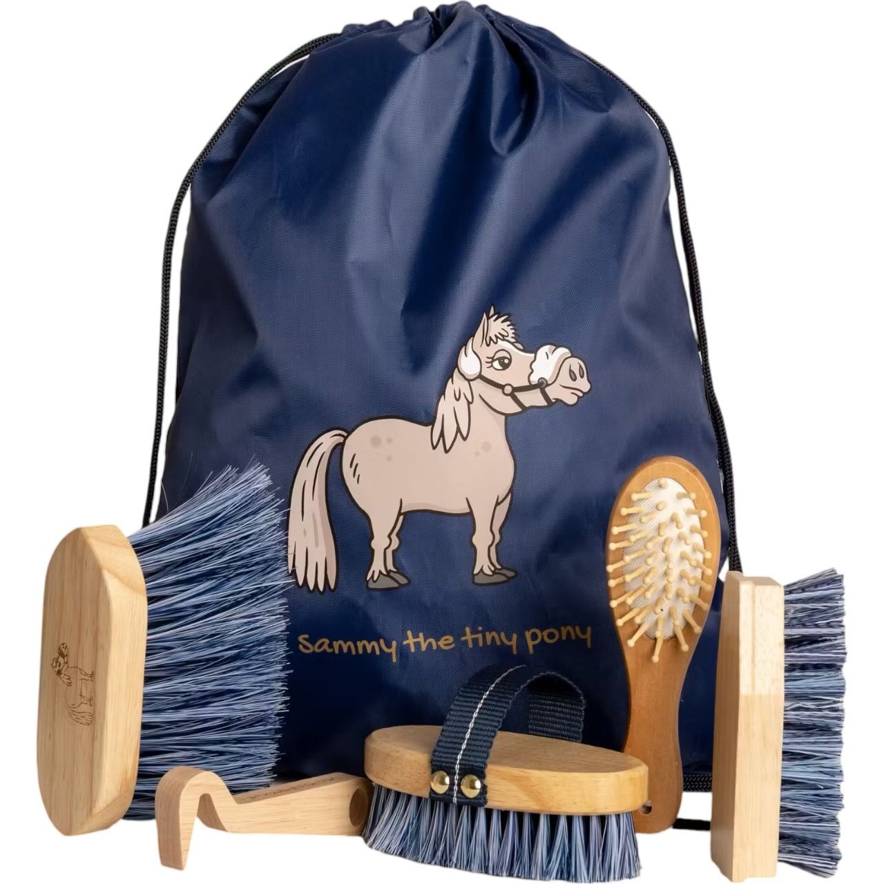 Grooming Deluxe Bürstentasche Set Sammy für Kinder Bürstenset Navy | kavalio - für mich und mein Pferd
