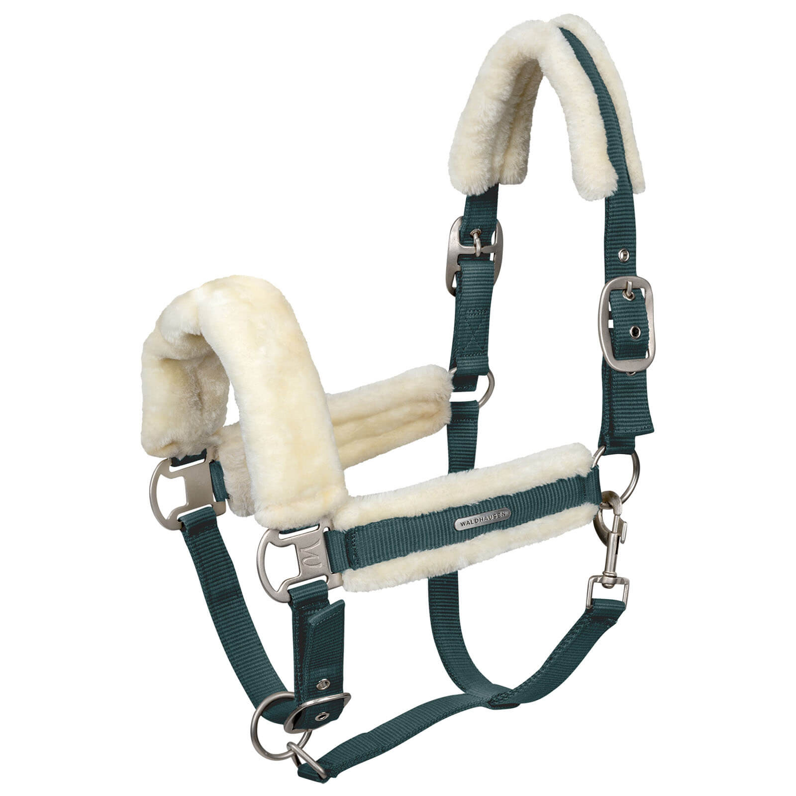 Waldhausen Halfter Soft Fellhalfter Tannengrün VB | kavalio - für mich und mein Pferd