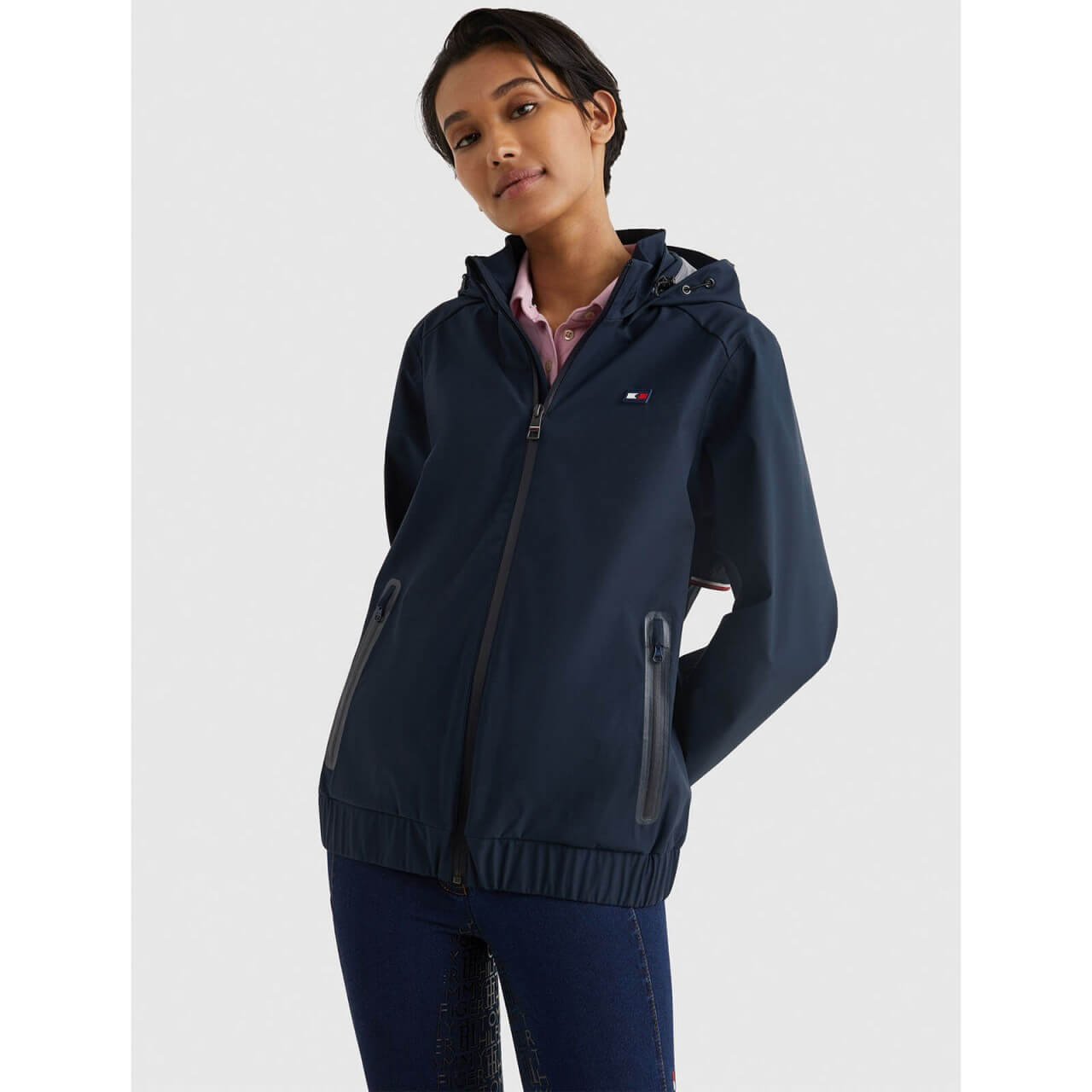 Tommy Hilfiger Equestrian Jacke Damen Bomber Wasserdicht FS 2023 Trainingsjacke Tommy Hilfiger Equestrian Jacke Damen Bomber Wasserdicht FS 2023 Trainingsjacke