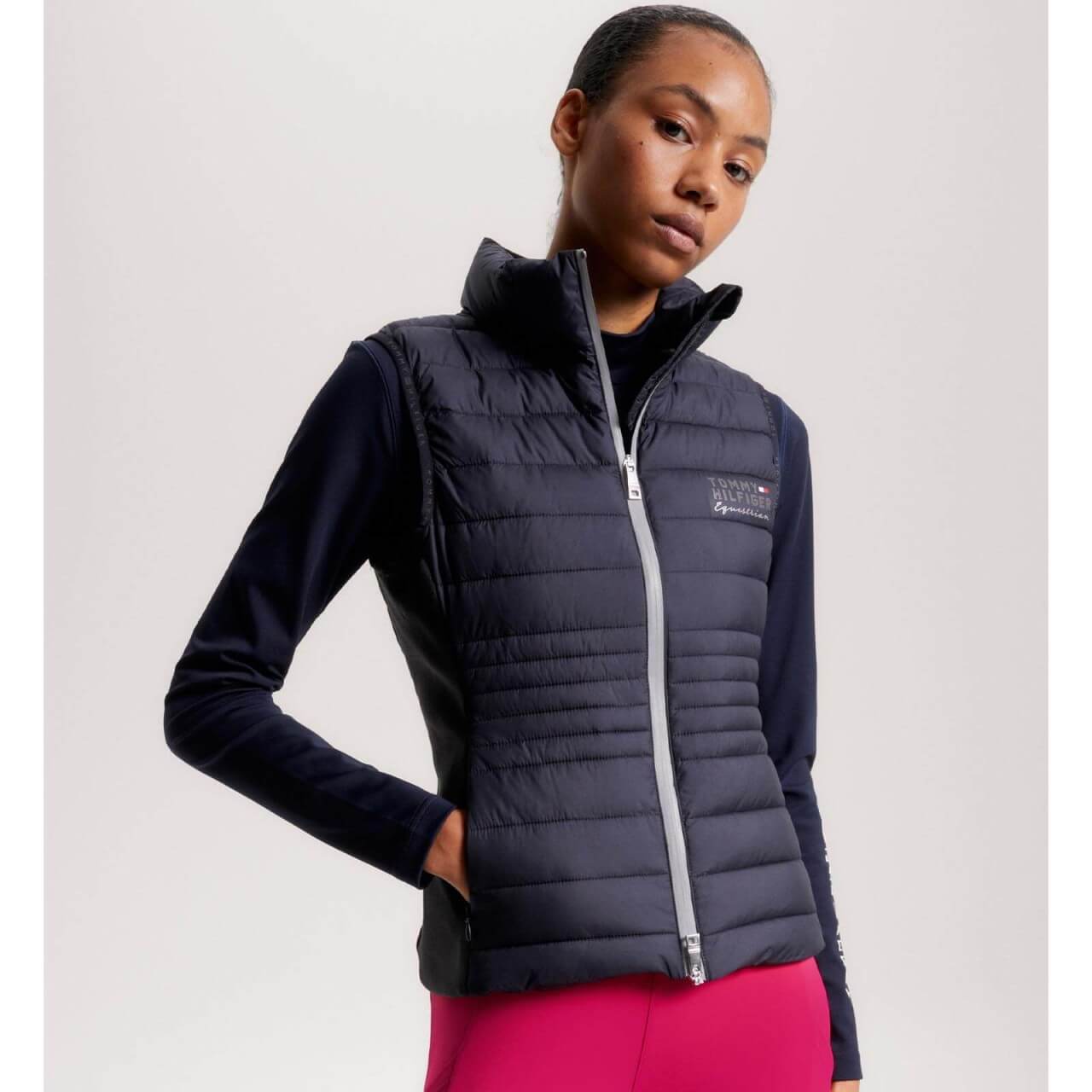 Tommy Hilfiger Equestrian Weste Damen Puffer HW 2023 Daunenweste Tommy Hilfiger Equestrian Weste Damen Puffer HW 2023 Daunenweste
