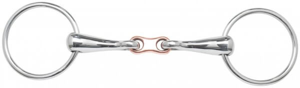 Wassertrense Doppelt Gebrochen Kupferstück 18 mm Gebiss Wassertrense Doppelt Gebrochen Kupferstück 18 mm Gebiss