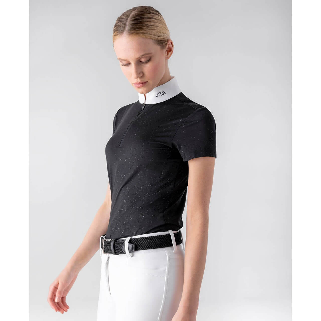 Equiline Turniershirt Damen Glamour Glitter- Turnier- Poloshirt Gliteg FS 2024 Kurzarm Poloshirt Equiline Turniershirt Damen Glamour Glitter- Turnier- Poloshirt Gliteg FS 2024 Kurzarm Poloshirt