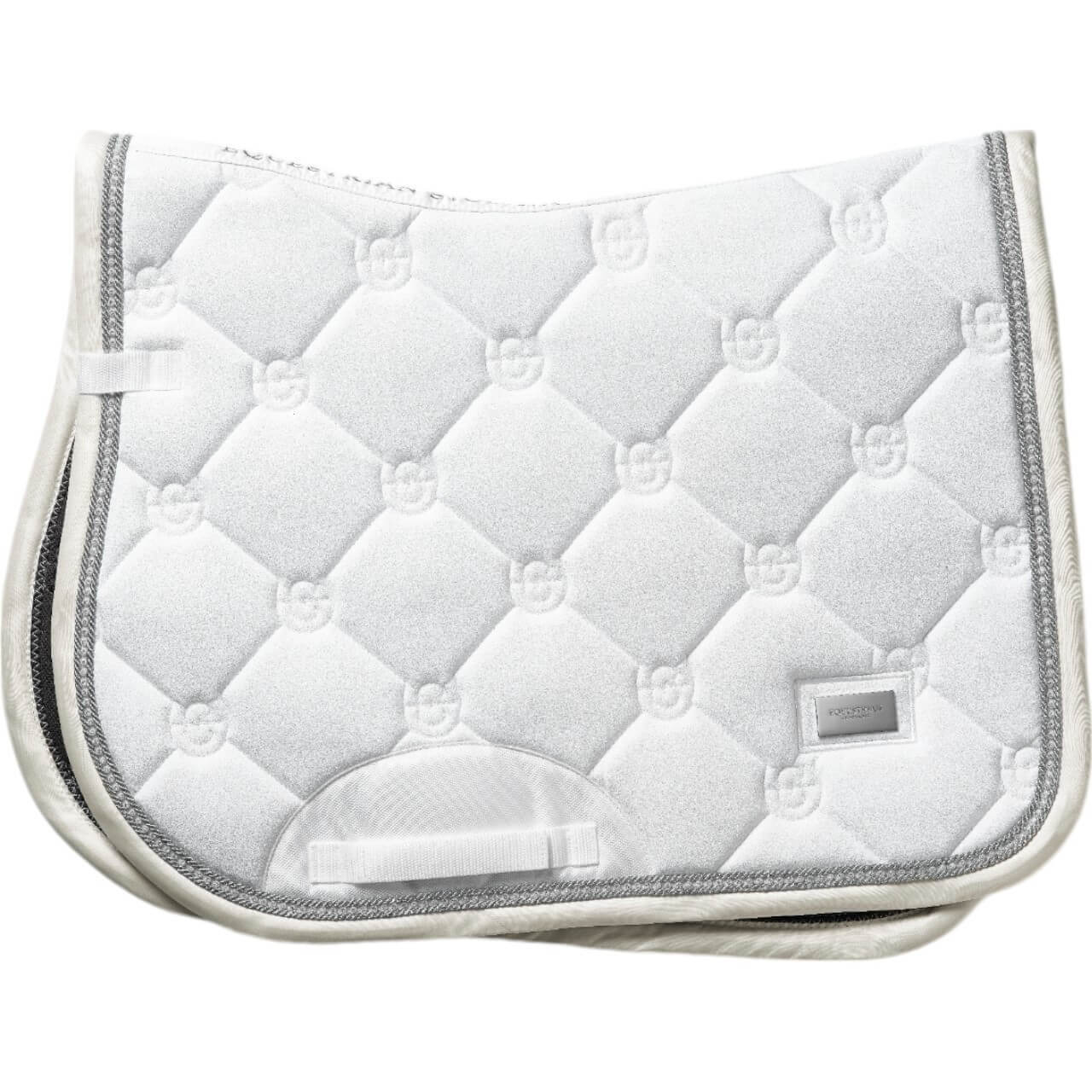 Equestrian Stockholm Springschabracke Timeless White Glimmer Schabracke Springen Equestrian Stockholm Springschabracke Timeless White Glimmer Schabracke Springen