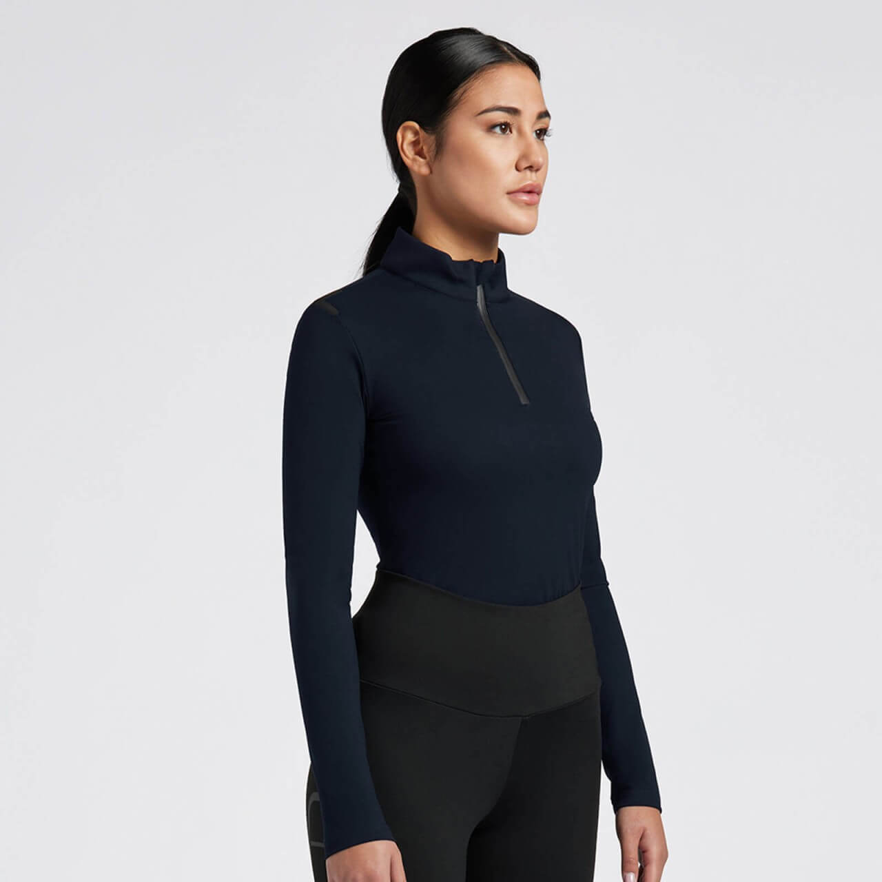 Cavalleria Toscana Pullover Damen CTJersey Fleece Half Zip L/S Turtleneck Rollkragenpullover Langarmsirt HW 2024 Cavalleria Toscana Pullover Damen CTJersey Fleece Half Zip L/S Turtleneck Rollkragenpullover Langarmsirt HW 2024