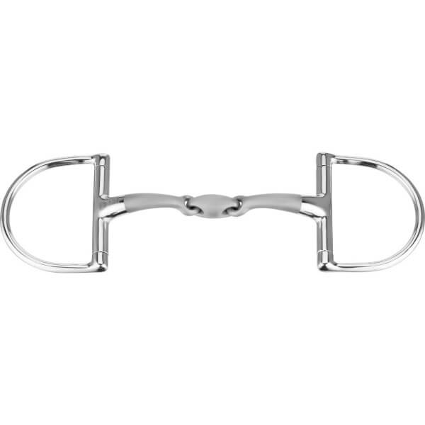 D-Ring Trense Doppelt Gebrochen Satinox 14 mm Gebiss D-Ring Trense Doppelt Gebrochen Satinox 14 mm Gebiss