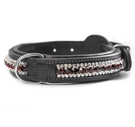 Equestrian Stockholm Hundehalsband Strasssteine Bordeaux Crystal Equestrian Stockholm Hundehalsband Strasssteine Bordeaux Crystal