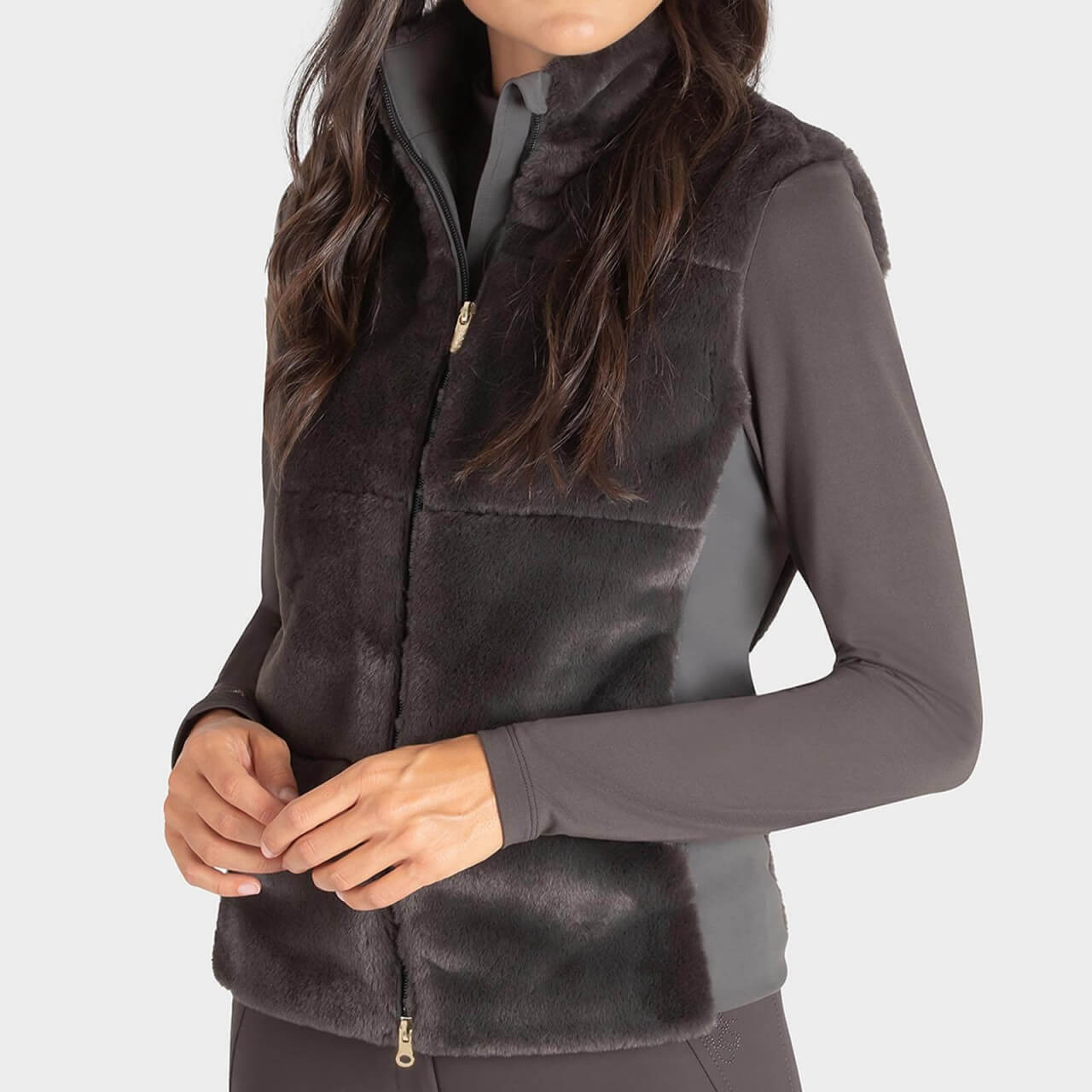 Equiline Weste Damen Evilae HW 2023 Fellweste Equiline Weste Damen Evilae HW 2023 Fellweste