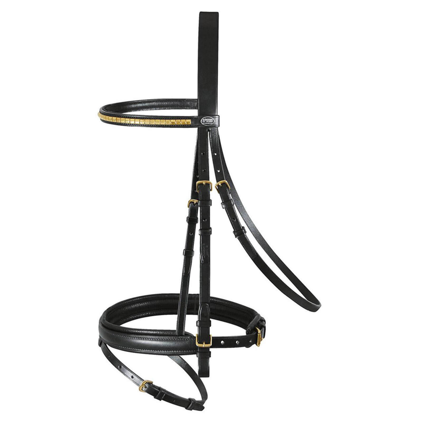Passier Trense Juno Trensenzaum Schwarz/Messing Vollblut | kavalio - für mich und mein Pferd