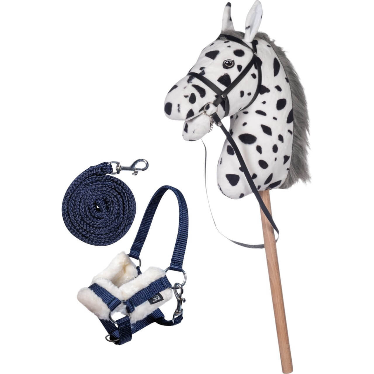 HKM Kids Hobby Horse Starterset - Steckenpferd Weiß mit Trense, Halfter & Strick HKM Kids Hobby Horse Starterset - Steckenpferd Weiß mit Trense, Halfter & Strick