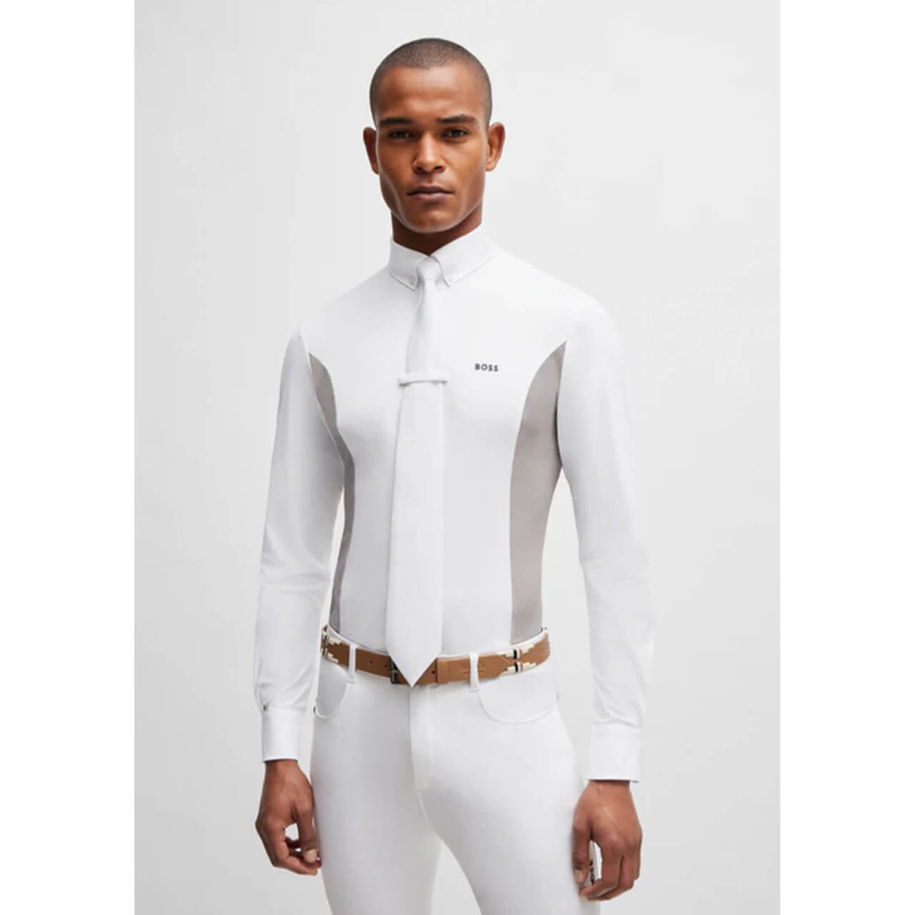 Boss Equestrian Turniershirt Herren Norman Side Panel HW 2024 Langarm Poloshirt Boss Equestrian Turniershirt Herren Norman Side Panel HW 2024 Langarm Poloshirt