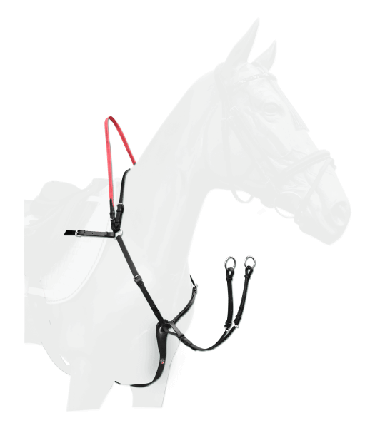 Vorderzeug mit Sicherheitszügel Secutrust Martingal Hilfszügel Vorderzeug mit Sicherheitszügel Secutrust Martingal Hilfszügel