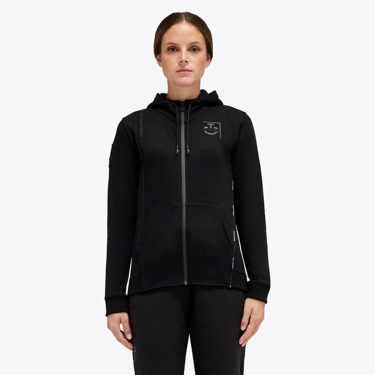 Cavalleria Toscana Sweatshirtjacke Damen CT Academy Brushed Cotton Hooded Zip Sweatshirt Kapuzenjacke Cavalleria Toscana Sweatshirtjacke Damen CT Academy Brushed Cotton Hooded Zip Sweatshirt Kapuzenjacke