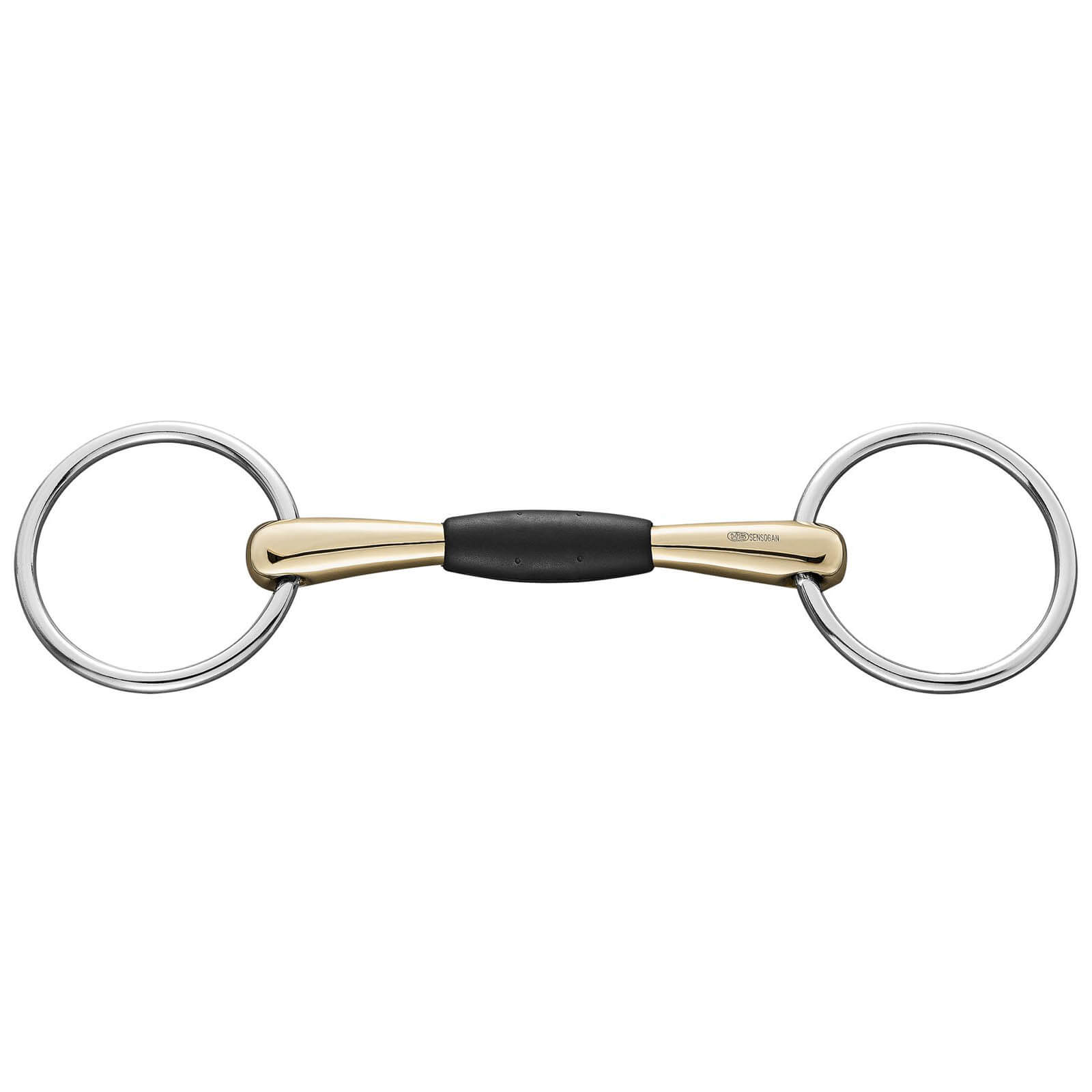 Sprenger Wassertrense Einfach Gebrochen Flex Control 18 mm SENSOGAN Gummigelenk 125 | kavalio - für mich und mein Pferd