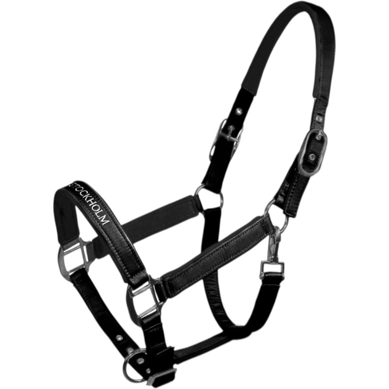 Equestrian Stockholm Hallfter Line Black Lederhalfter Equestrian Stockholm Hallfter Line Black Lederhalfter