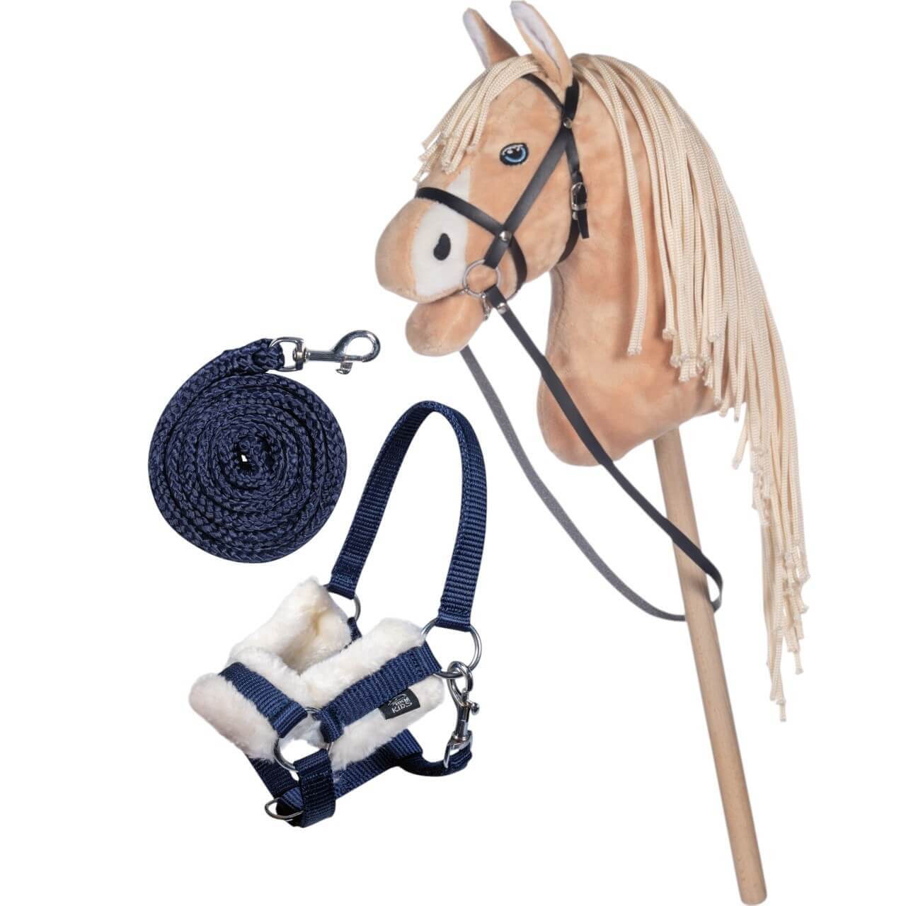 HKM Kids Hobby Horse Starterset - Steckenpferd Hellbraun mit Trense, Halfter & Strick HKM Kids Hobby Horse Starterset - Steckenpferd Hellbraun mit Trense, Halfter & Strick