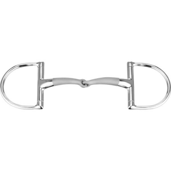 D-Ring Trense Einfach Gebrochen Satinox 14 mm Gebiss D-Ring Trense Einfach Gebrochen Satinox 14 mm Gebiss