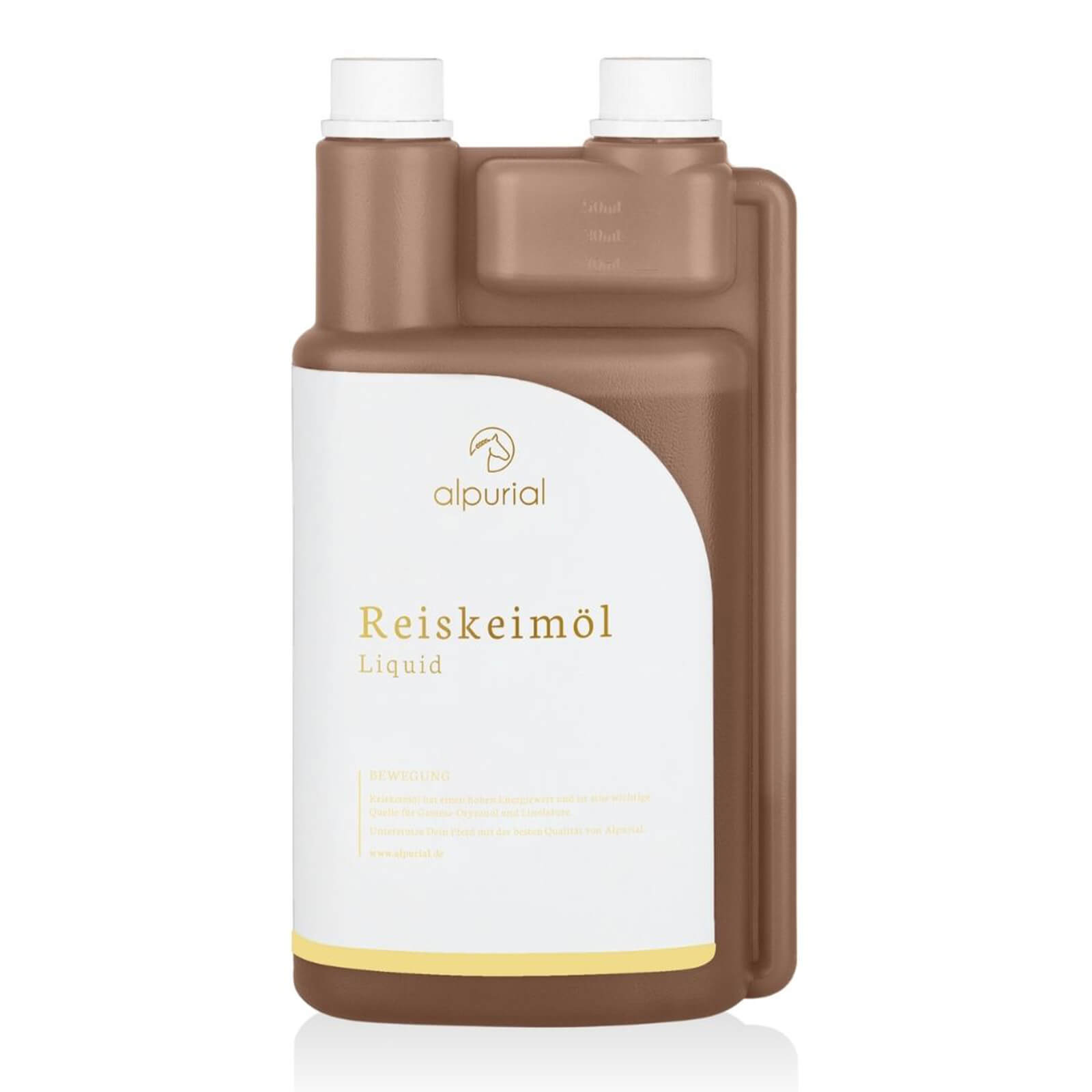 Alpurial Reiskeimöl Zusatzfutter Ergänzungsfuttermittel 1000ml | kavalio - für mich und mein Pferd