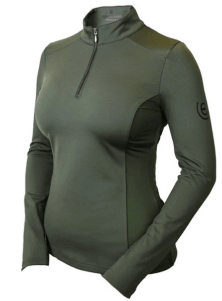 Langarmshirt Damen Vision Top Deep Olivine HW 2021 Langarmshirt Damen Vision Top Deep Olivine HW 2021