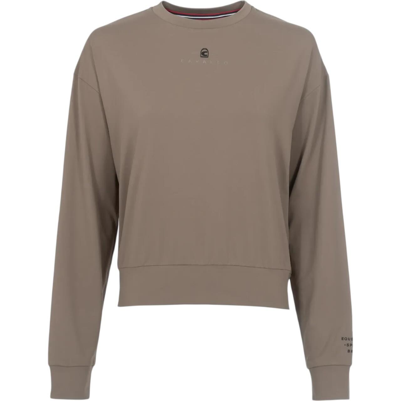 Cavallo Sweatshirt Damen CAVALBECKA FS 2026 Langarmshirt Mocha Latte 34 | kavalio - für mich und mein Pferd