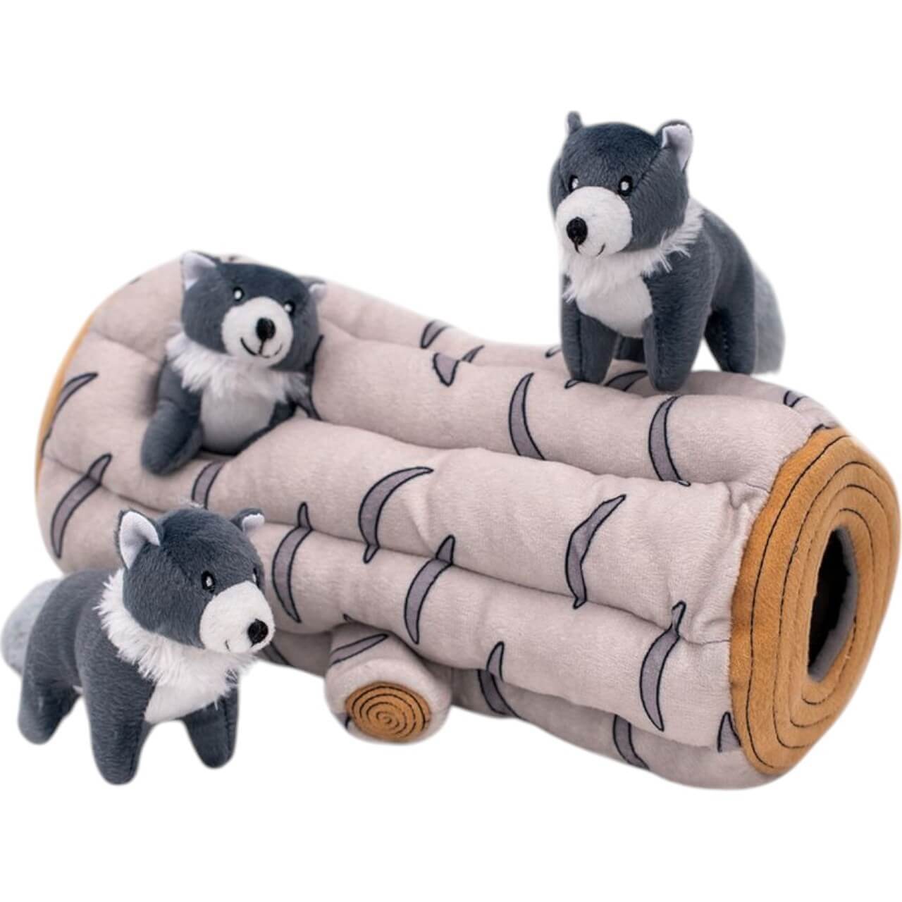 ZippyPaws Hundespielzeug Burrow Arctic Wolf ZippyPaws Hundespielzeug Burrow Arctic Wolf