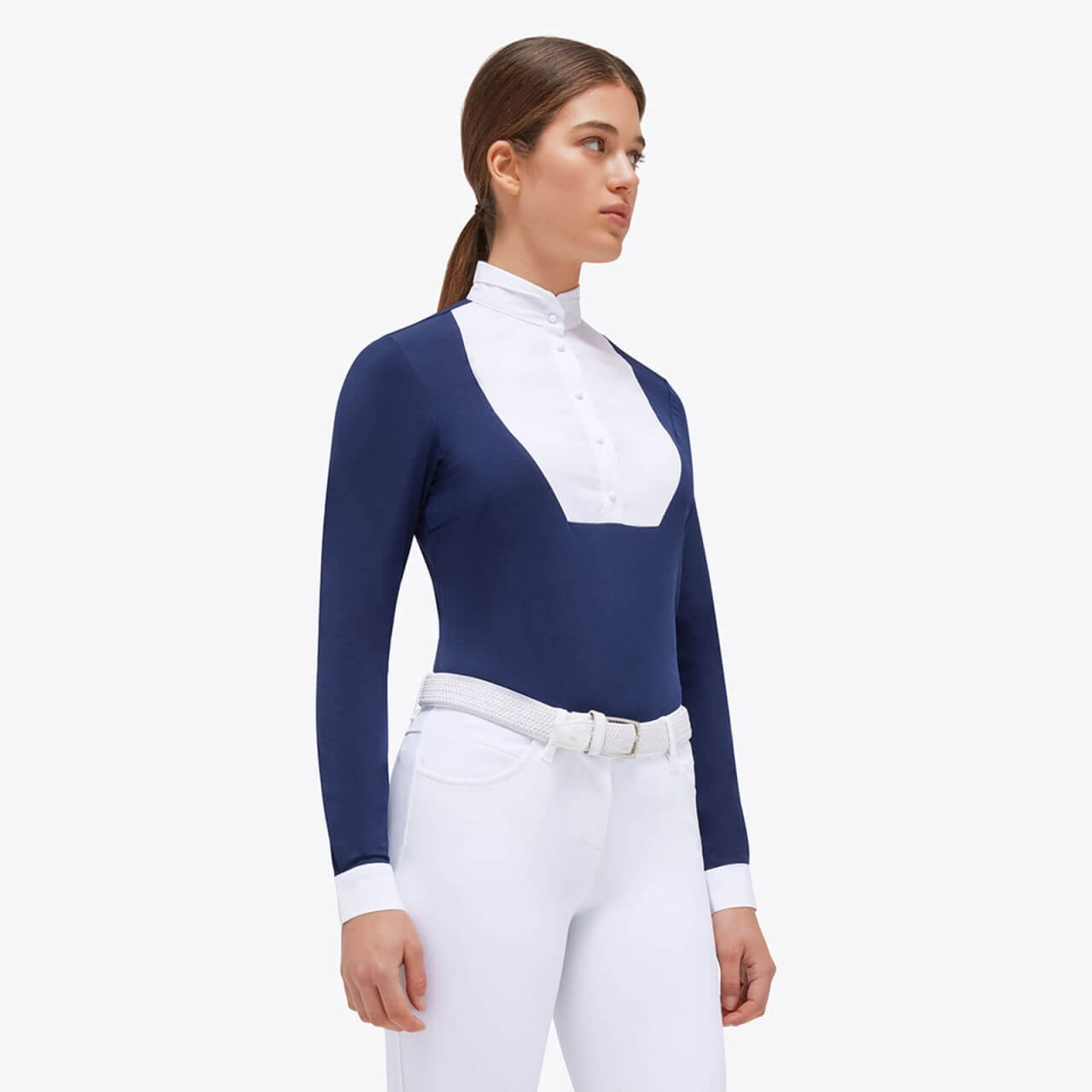 Cavalleria Toscana Turniershirt Langarm Damen CT Folded Collar L/S Jersey Competition Shirt Holiday 2023 Cavalleria Toscana Turniershirt Langarm Damen CT Folded Collar L/S Jersey Competition Shirt Holiday 2023