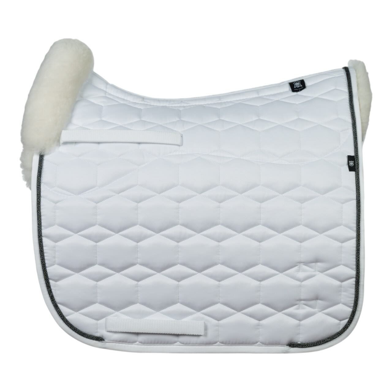 Mattes Dressurschabracke Konfiguration Schwarz/Silber Turnierschabracke Mattes Dressurschabracke Konfiguration Schwarz/Silber Turnierschabracke