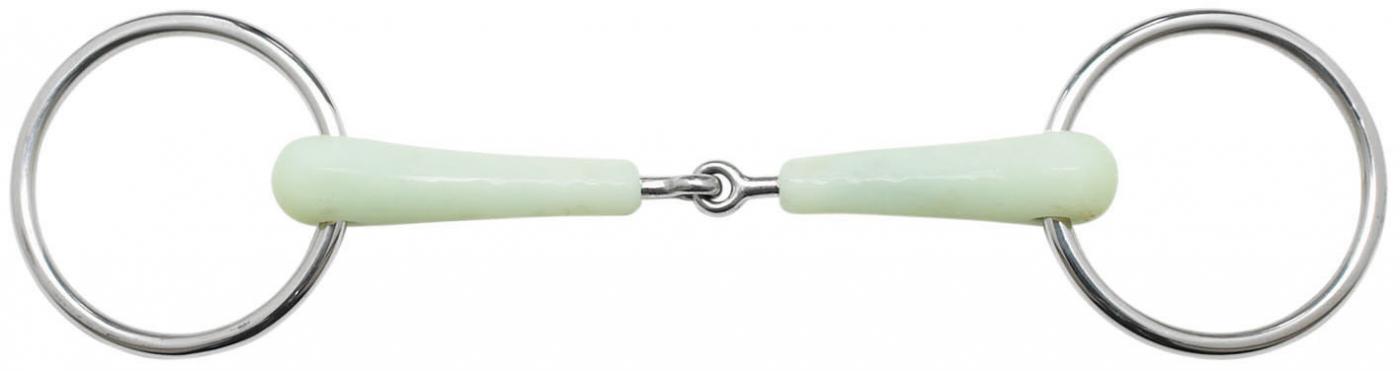 BUSSE Wassertrense Einfach Gebrochen Flexi 19 mm Kunststoffgebiss 14,5 cm | kavalio - für mich und mein Pferd