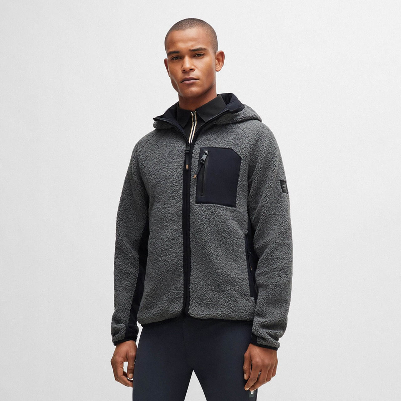 Boss Equestrian Jacke Herren Russel Hybrid Teddy Puffer HW 2024 Faserjacke Boss Equestrian Jacke Herren Russel Hybrid Teddy Puffer HW 2024 Faserjacke