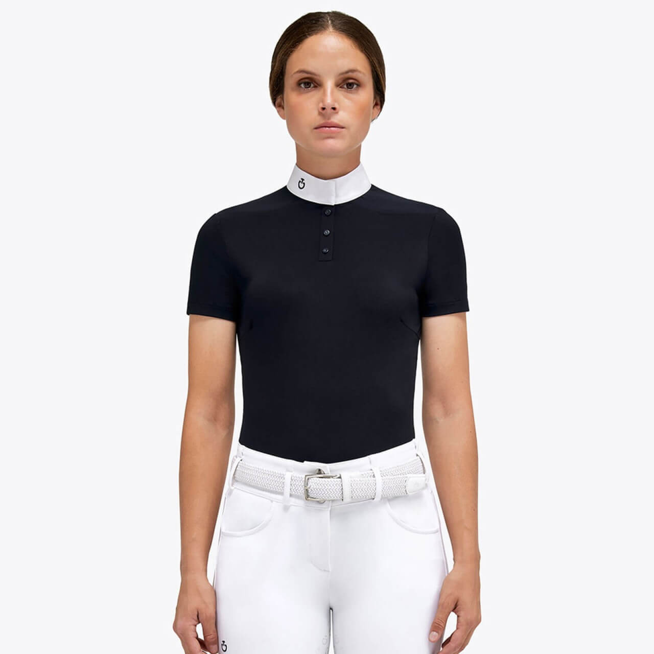 Cavalleria Toscana Turniershirt Damen Tech Piquet Button S/S Competition Polo Kurzarmshirt Cavalleria Toscana Turniershirt Damen Tech Piquet Button S/S Competition Polo Kurzarmshirt