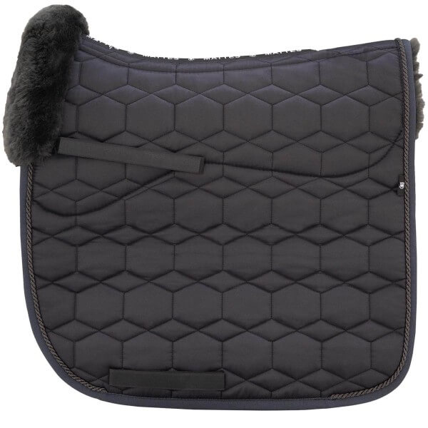 Schabracke Steppstoff-Glanz mit Lammfell Dressurschabracke Schabracke Steppstoff-Glanz mit Lammfell Dressurschabracke