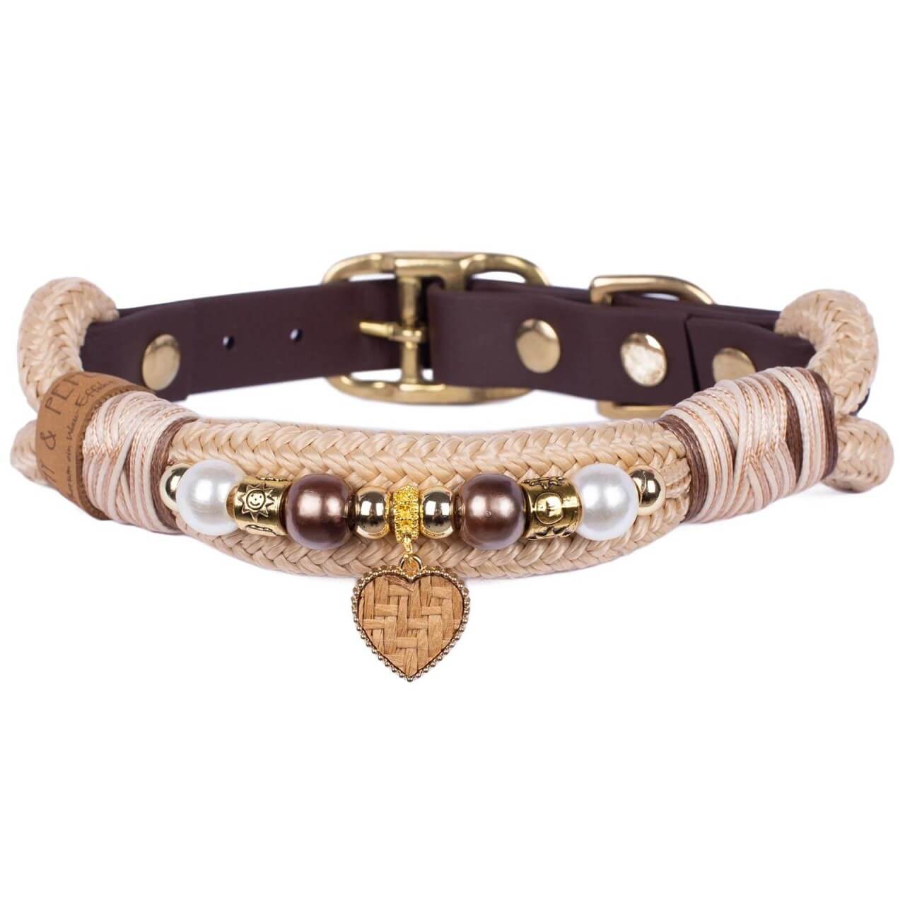 Emmy & Pepe Halsband Heidi mit Perlen Tauhalsband Hundehalsband Emmy & Pepe Halsband Heidi mit Perlen Tauhalsband Hundehalsband
