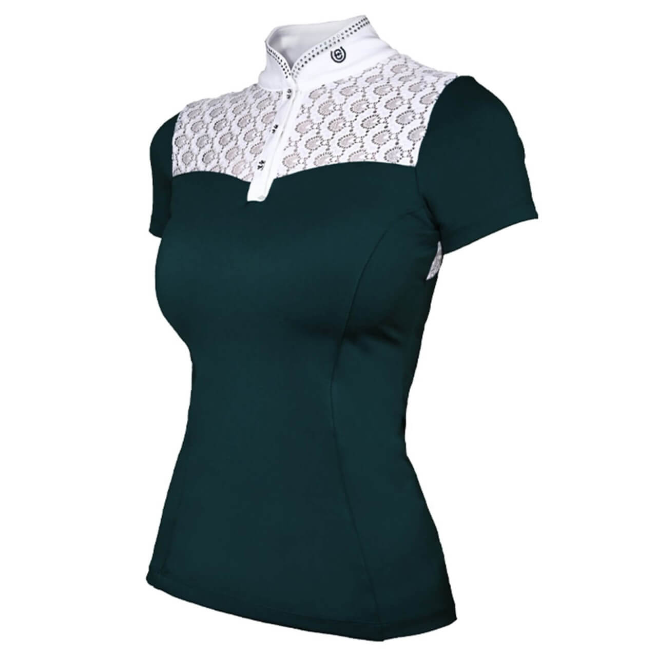 Equestrian Stockholm Turniershirt Damen Kurzarm Crystal Champion Top Dramatic Monday Shirt Equestrian Stockholm Turniershirt Damen Kurzarm Crystal Champion Top Dramatic Monday Shirt