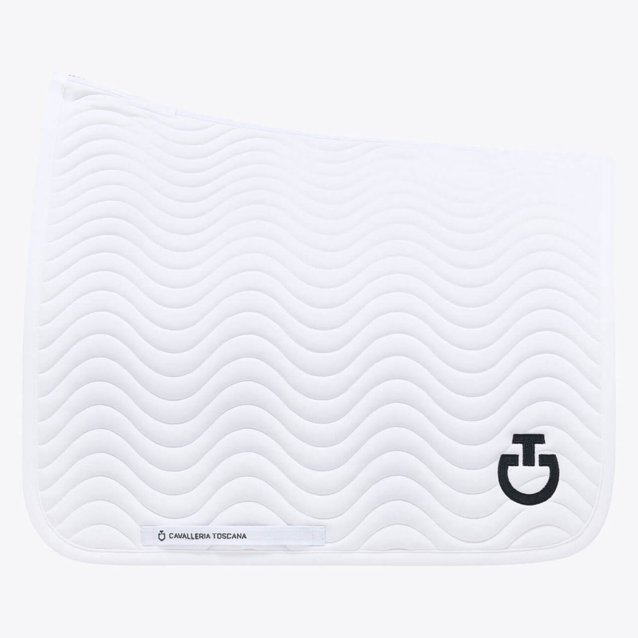 Cavalleria Toscana Dressurschabracke Quilted Wave Jersey Dressage Saddle Pad HW 2023 Cavalleria Toscana Dressurschabracke Quilted Wave Jersey Dressage Saddle Pad HW 2023