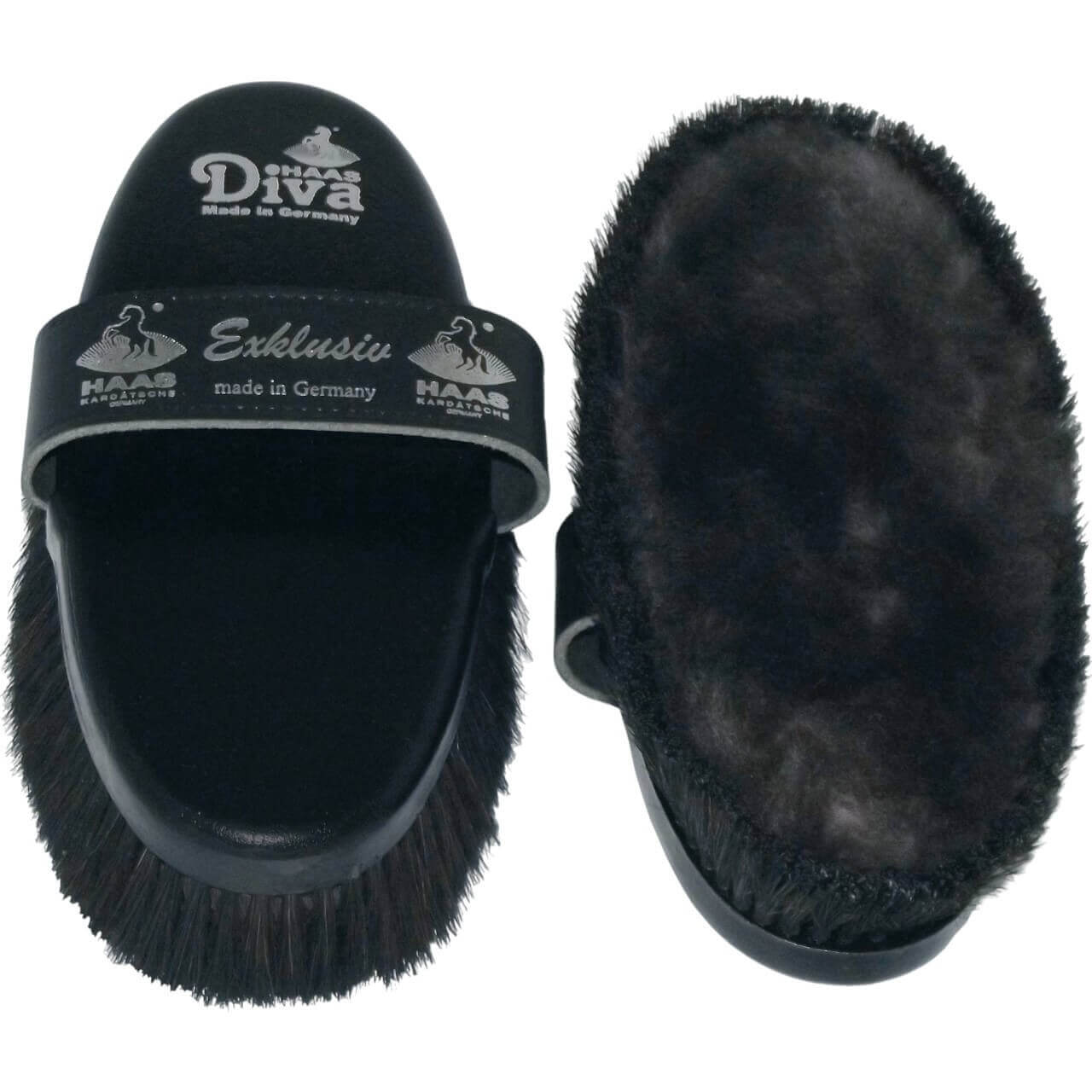 Haas Glanzbürste Diva Exklusiv Lammfellbürste mit Borstenkranz Haas Glanzbürste Diva Exklusiv Lammfellbürste mit Borstenkranz