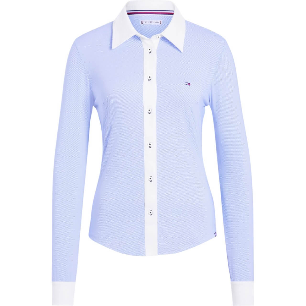 Tommy Hilfiger Equestrian Turniershirt Damen Essex Stretch Oxford FS25 Langarmshirt Tommy Hilfiger Equestrian Turniershirt Damen Essex Stretch Oxford FS25 Langarmshirt