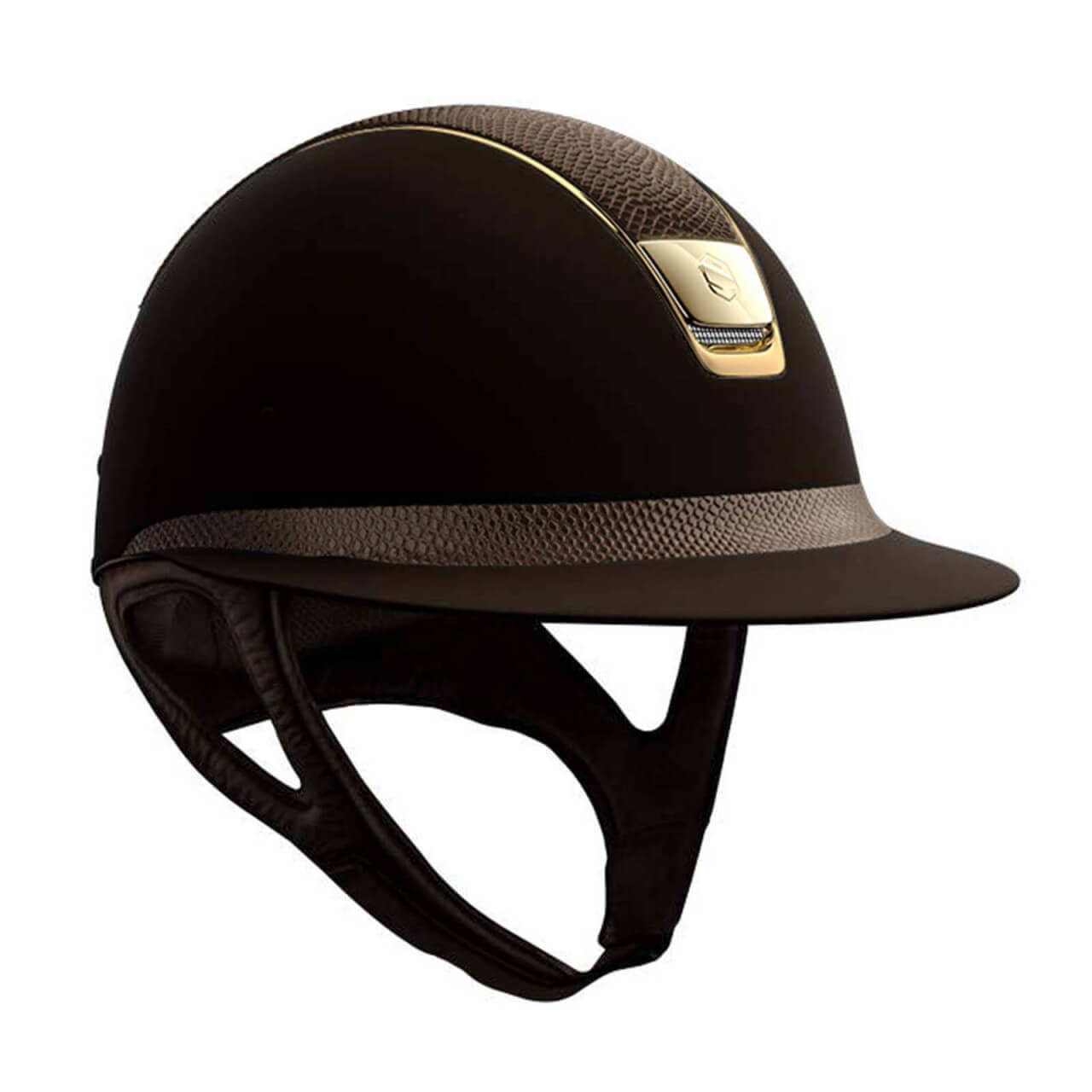 Samshield Reithelm Miss Shield Shadowmatt Brown Lizard Chrome Gold Samshield Reithelm Miss Shield Shadowmatt Brown Lizard Chrome Gold