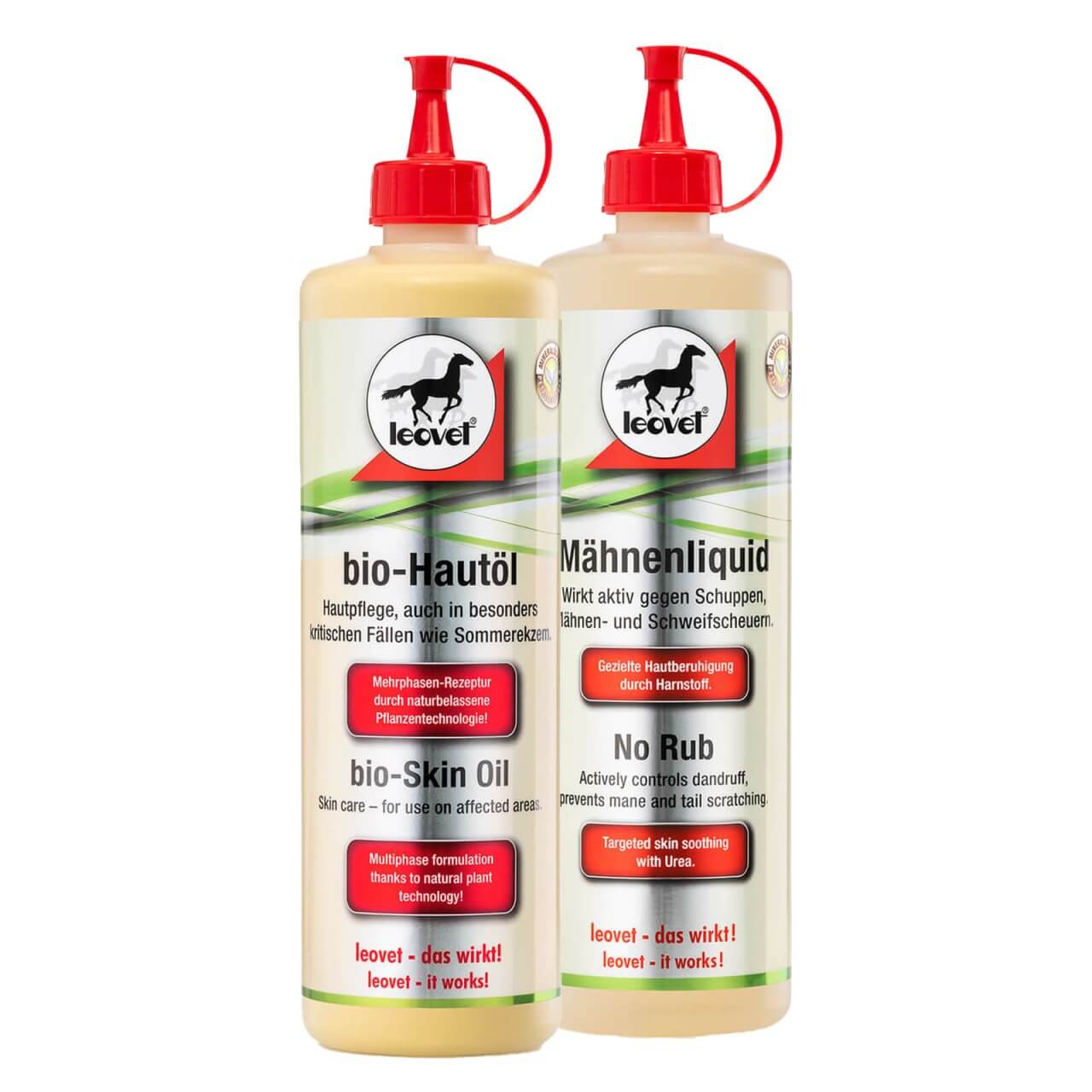 leovet Mähnen-und Hautpflege Set - Mähnenliquid & Bio-Hautöl leovet Mähnen-und Hautpflege Set - Mähnenliquid & Bio-Hautöl