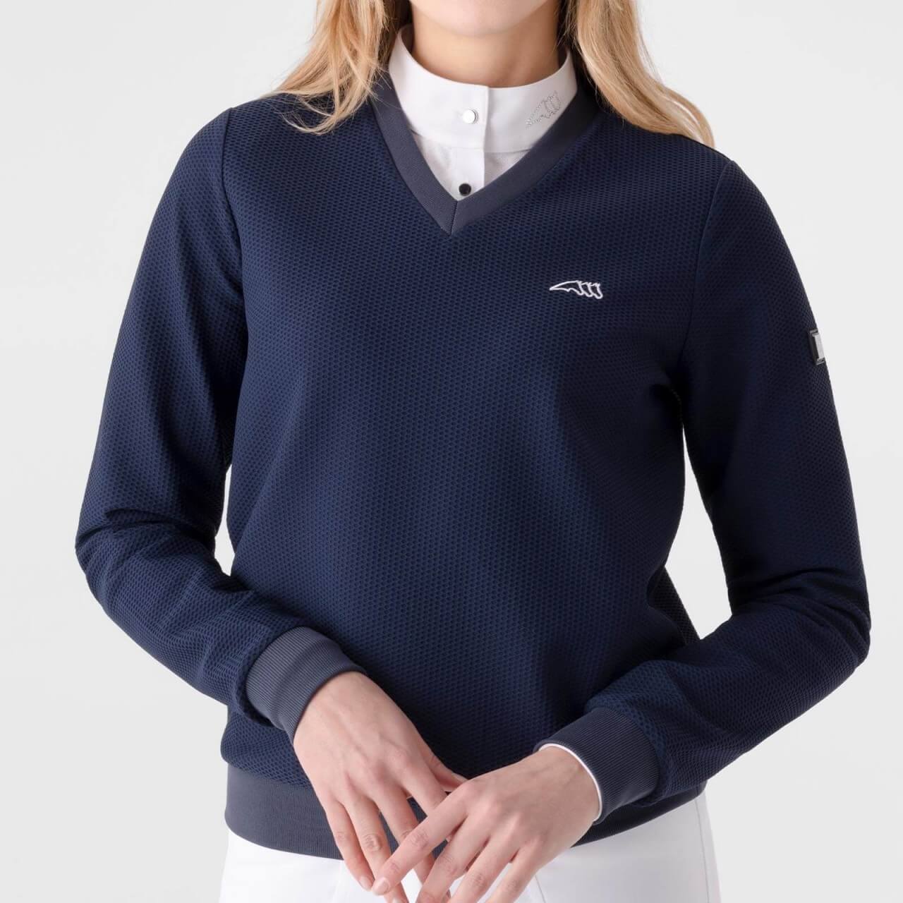 Equiline Pullover Damen Tech Sweatshirt V Neck Eslye Pre FS 2024 Equiline Pullover Damen Tech Sweatshirt V Neck Eslye Pre FS 2024