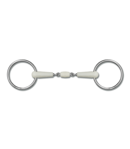 Unterlegtrense Doppelt Gebrochen Rolle 14 mm Kunststoffgebiss Apfelaroma Unterlegtrense Doppelt Gebrochen Rolle 14 mm Kunststoffgebiss Apfelaroma