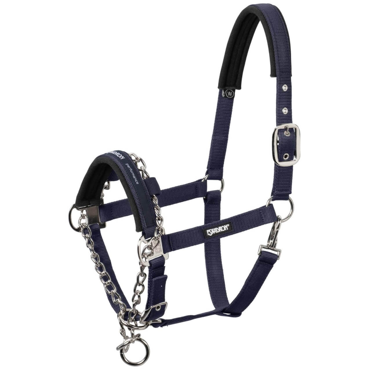 Eskadron Halfter Control Dornschnalle integrierte Kette Nylonhalfter Eskadron Halfter Control Dornschnalle integrierte Kette Nylonhalfter