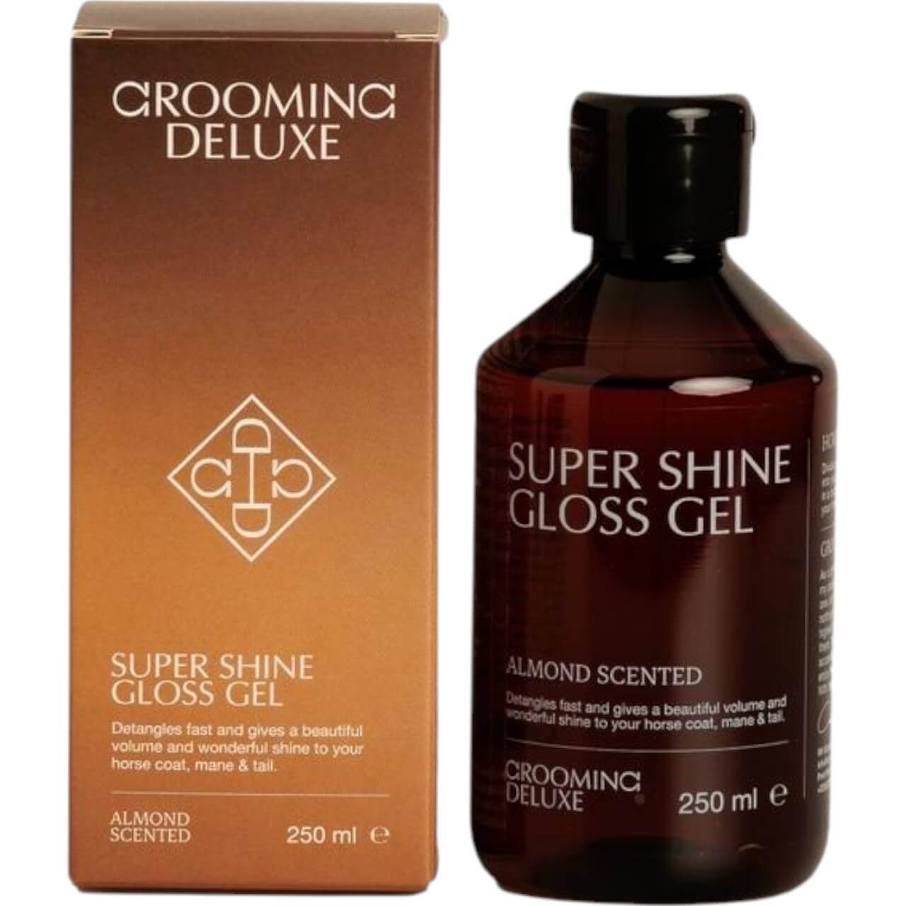 Grooming Deluxe Mähnenpflege Super Shine Gloss Gel Almond Schweifpflege Grooming Deluxe Mähnenpflege Super Shine Gloss Gel Almond Schweifpflege
