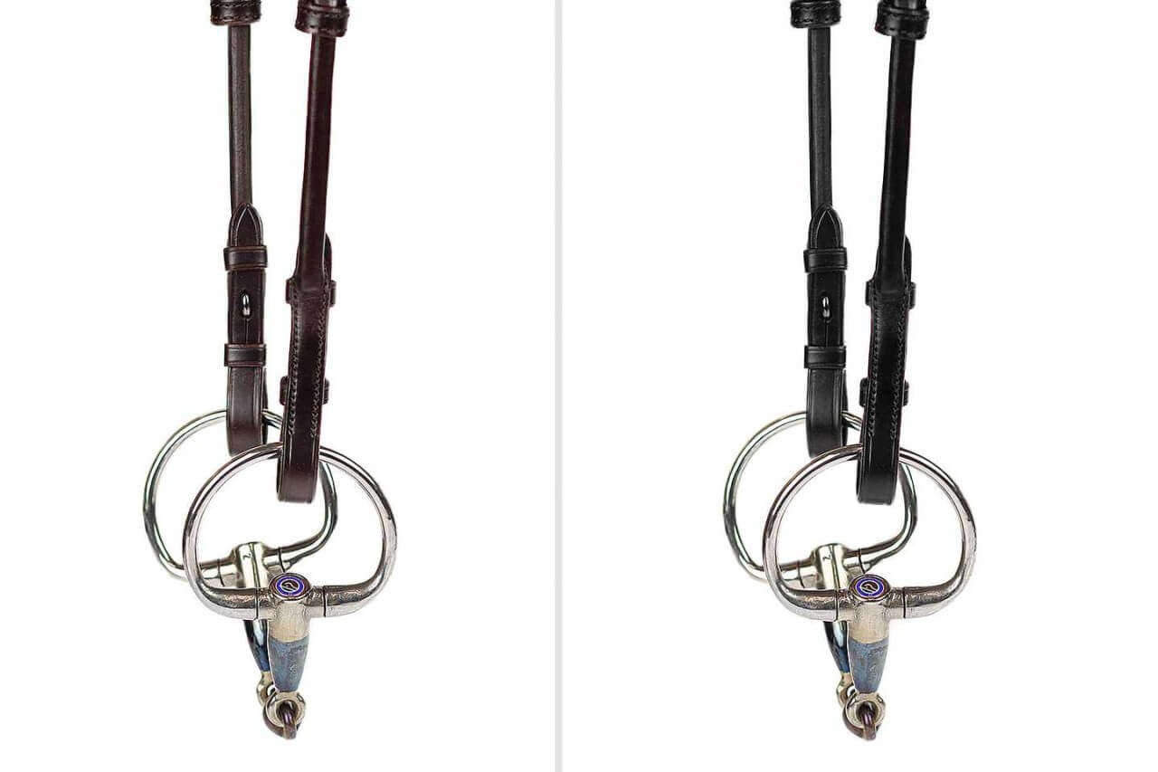 PS of Sweden Backenstücke Trense Rolled French Hook mit Cradles Leder PS of Sweden Backenstücke Trense Rolled French Hook mit Cradles Leder