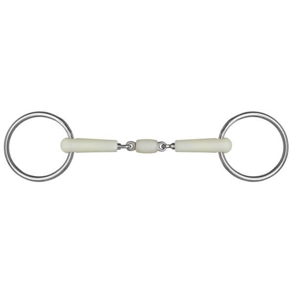 Wassertrense Doppelt Gebrochen Rolle 16 mm Kunststoffgebiss Apfelaroma Wassertrense Doppelt Gebrochen Rolle 16 mm Kunststoffgebiss Apfelaroma