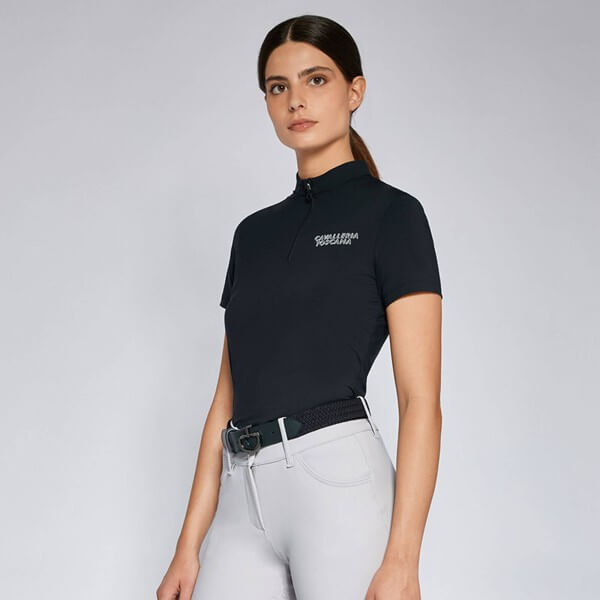 Shirt Damen CT Jersey S/S Training Zip Polo FS 2024 Kurzarm Funktionsshirt Shirt Damen CT Jersey S/S Training Zip Polo FS 2024 Kurzarm Funktionsshirt