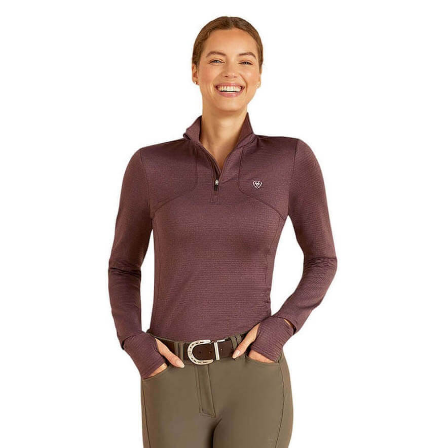 Ariat Baselayer Damen Gridwork 1/4 Zip HW 2023 Funktionsshirt Ariat Baselayer Damen Gridwork 1/4 Zip HW 2023 Funktionsshirt