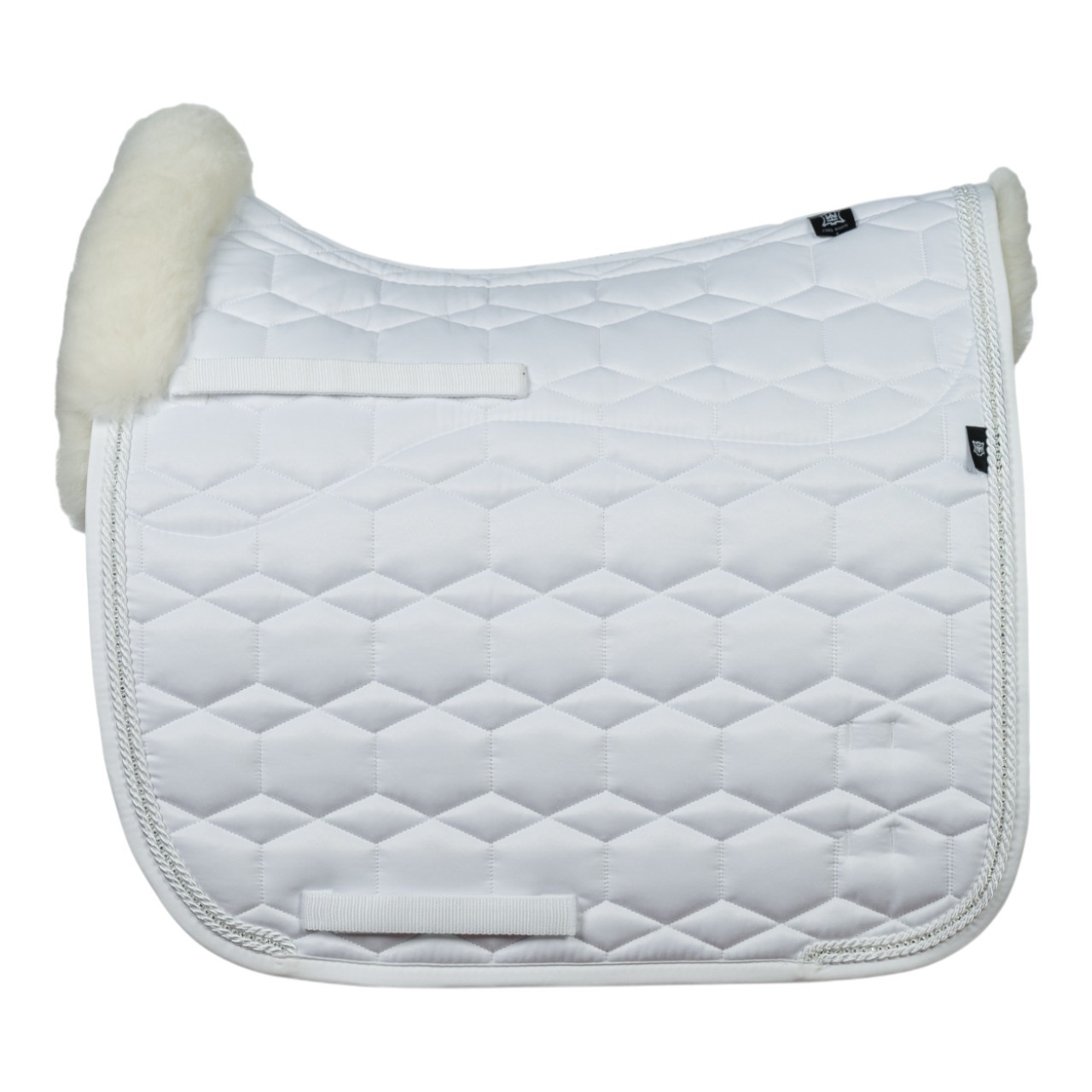 Mattes Dressurschabracke Konfiguration Weiß Crystal Glanz Turnierschabracke Mattes Dressurschabracke Konfiguration Weiß Crystal Glanz Turnierschabracke