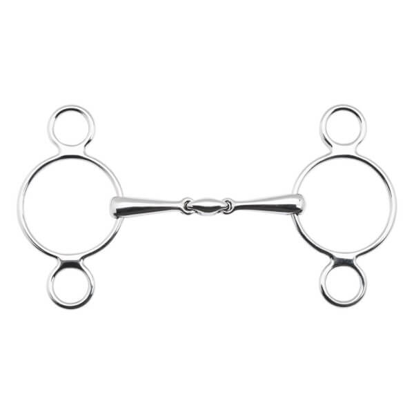 3 Ring Trense Doppelt Gebrochen 16 mm Gebiss 3 Ring Trense Doppelt Gebrochen 16 mm Gebiss